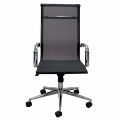 High Back Conference Chair in Black Mesh