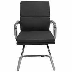 Leather Soft Pad Guest Office Chair