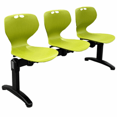 Up To 300 Pounds Molded Polypropylene 3-Seat Beam Seating