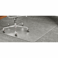 45" x 53" Beveled Chair Mat for High Pile Carpet - 0.25" Thick