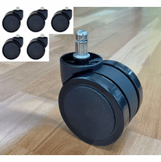 Upgrade 500-Lbs. Capacity Soft Casters for Big & Tall Chairs - Set of 5