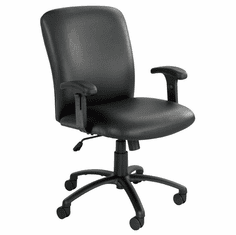 500 Lbs. Capacity High Back Big & Tall Chair in Black Fabric or Vinyl