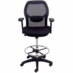 Ergonomic Mesh Back Ultra Office Stool w/22"-30" Seat Height