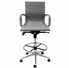 Modern Classic Office Stool w/26"-34" Seat Height
