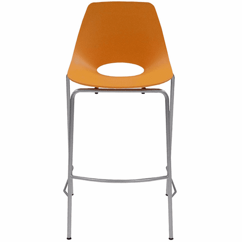 300 Lbs. Capacity Molded Plastic Shell Stackable Office Stool w/29.63 Seat Height