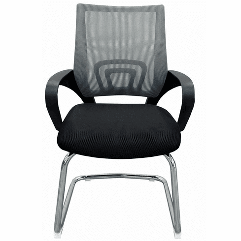 All Mesh Cushioned Sled Base Guest Chair in 4 Colors