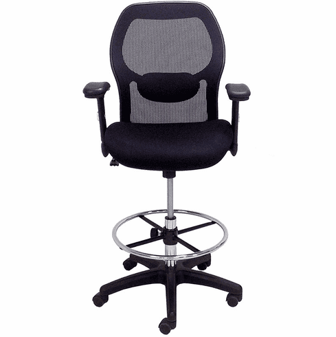 Ergonomic Mesh Back Ultra Office Stool w/22-30 Seat Height