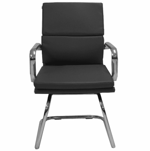 Leather Soft Pad Guest Office Chair