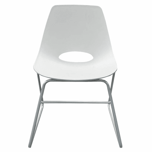 300 Pound Capacity Scoop Stacking Chair w/ Sled Base 