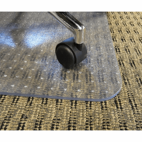 36 x 48 Chair Mat for High Pile Carpet - 0.25 Thick