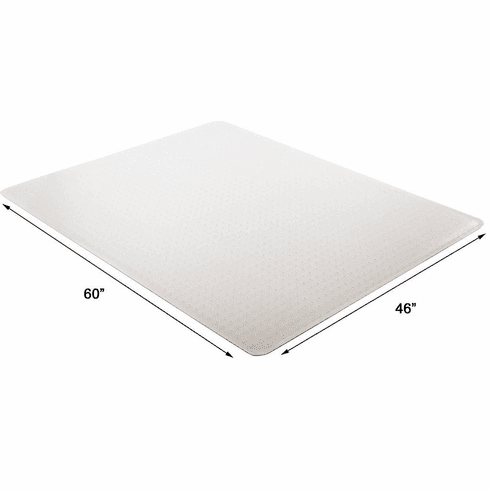 48 x 60 Beveled Chair Mat for High Pile Carpet - 0.25 Thick