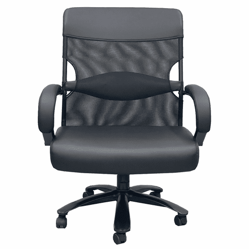 500-Pound Capacity Big & Tall Mesh Office Chair w/ Massage and Vinyl Seat - 28-Inch Wide Seat