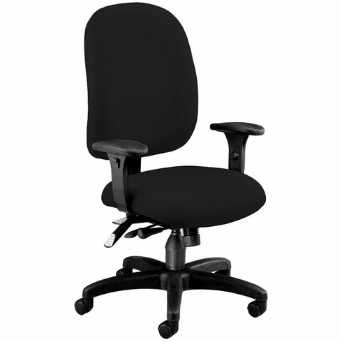Ergonomic Executive Computer Chair in Black Fabric