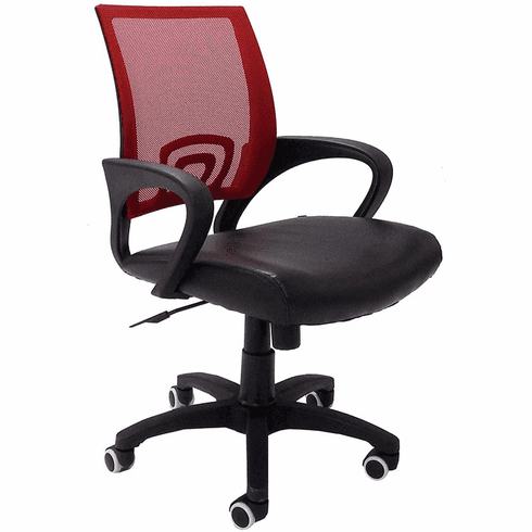 Leather & Mesh Color Burst Office Chairs