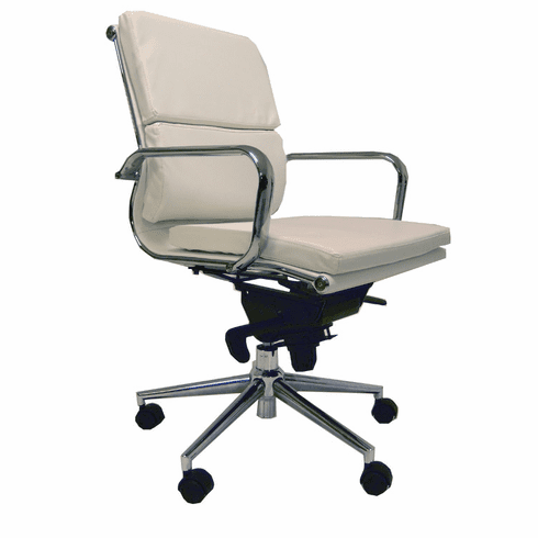 Leather Soft Pad Low Back Office Chair