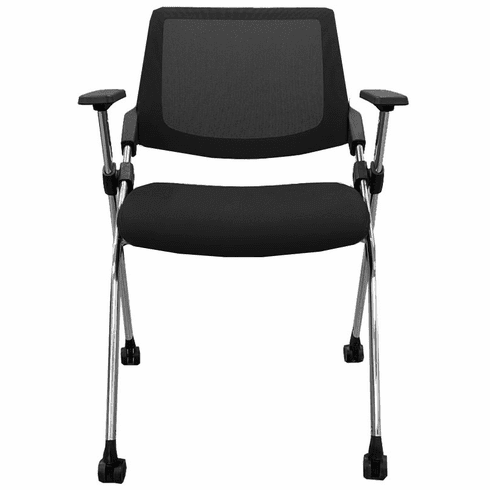 Mesh Back Nesting Chair w/ Flip Seat