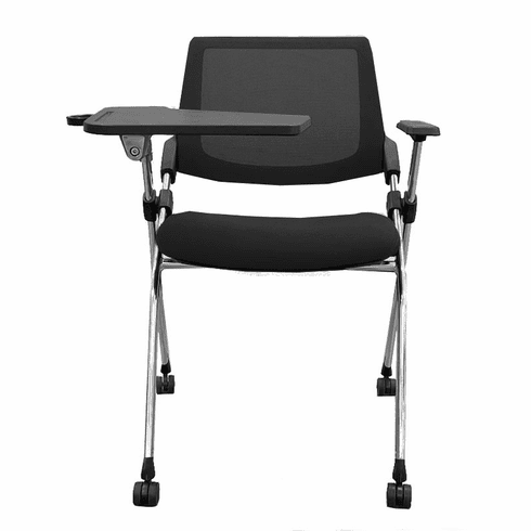 Mesh Back Nesting Chair w/ Flip Seat & Tablet Arm