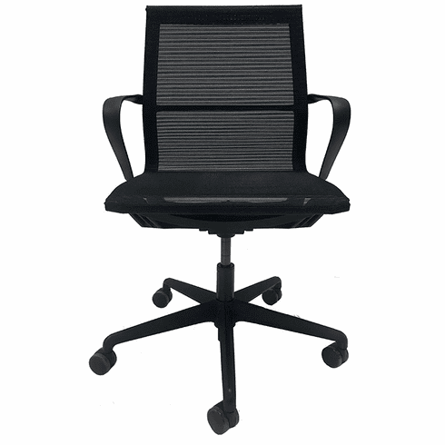  Simplistic Black Elastic Mesh Office Chair