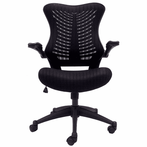 Sleek Ergonomic All-Mesh Chair w/Flip Up Arms