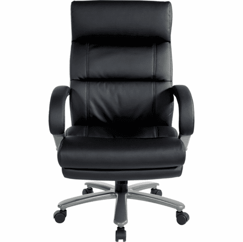 Big & Tall 400 Lbs Capacity Black Leather Executive Office Chair