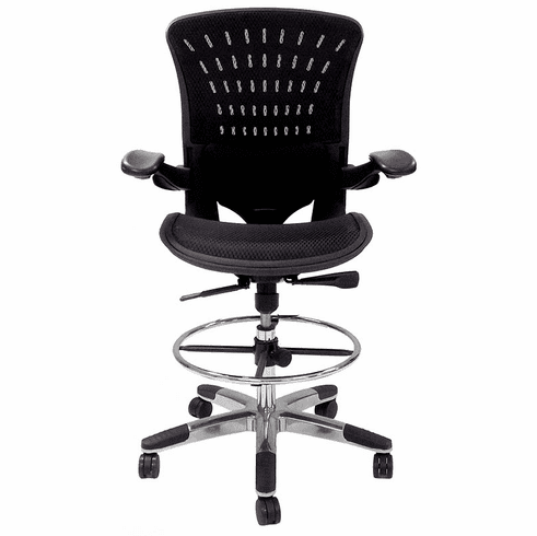 White best sale office stool