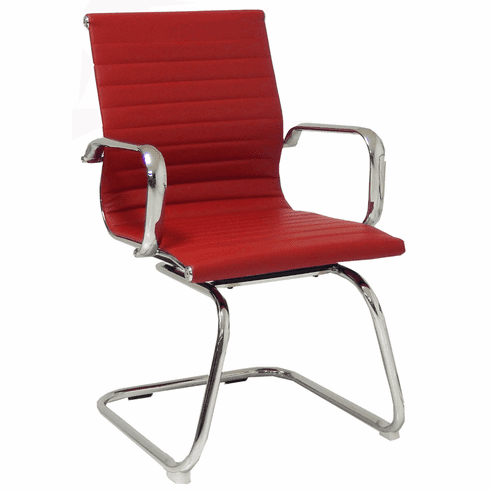 Contemporary Classic Leather Office Guest Chair