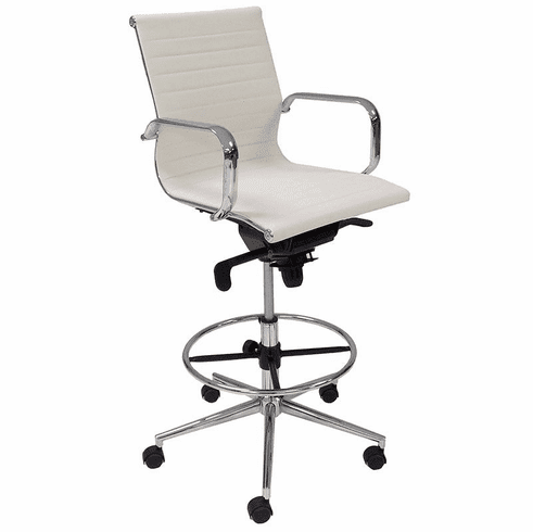 Modern Classic Office Stool w/26-35 Seat Height