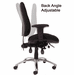 24 Hour 400 Lbs. Capacity Multi-Shift Intensive Use Ergonomic Chair in Black