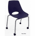 300 Lbs. Capacity Molded Plastic Classroom Chair w/ Wheels