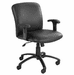 500 Lbs. Capacity Mid Back Big & Tall Chair in Black Fabric or Vinyl