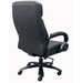 Black Leather Heavy Duty Desk Chair with 500-Pound Capacity