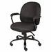 300 Lbs. Capacity Big & Tall Black Fabric Task Chair w/Padded Arms