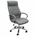 Diamond Stitched High Back Swivel Office Chair in Ash Gray