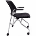 Padded Flip Seat Nesting Chair w/ Armrests & 300-Pound Capacity