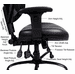 24/7 400 Lbs. Capacity Multi-Shift Black Chair w/Antimicrobial Vinyl Seat