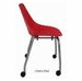 300 Lbs. Capacity Molded Plastic Classroom Chair w/ Wheels