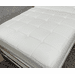 Ivory Tufted Modular 3-Piece Bench