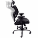 24/7 400 Lbs. Capacity Multi-Shift Black Chair w/Antimicrobial Vinyl Seat & Mesh Back/Headrest