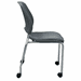 300 lb. Capacity Gray Padded Mobile Stacking Training Room Chair