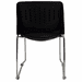 300 Lbs. Capacity Black Premium Padded Ganging Office Stack Chair