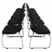 300 Lbs. Capacity Black Premium Padded Ganging Office Stack Chair