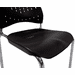 300 Lbs. Capacity Black Stacking Chair on Casters
