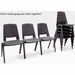 300 Lbs. Capacity Heavy Duty FlexBack Ganging Stack Chair