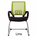 300 Lbs. Capacity Leather & Mesh Color Burst Guest/Reception Chairs