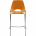 300 Lbs. Capacity Molded Plastic Shell Stackable Office Stool w/29.63" Seat Height