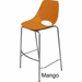 300 Lbs. Capacity Molded Plastic Shell Stackable Office Stool w/29.63" Seat Height