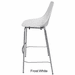 300 Lbs. Capacity Molded Plastic Shell Stackable Office Stool w/29.63" Seat Height