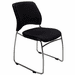 300 Lbs. Capacity Black Premium Padded Ganging Office Stack Chair