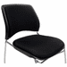 300 Lbs. Capacity Black Premium Padded Ganging Office Stack Chair