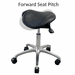 300 Lbs. Capacity Saddle Seat Medical Stool - 22 to 29.5 Inch Seat Height 